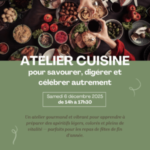 Atelier cuisine du 06 décembre 2025